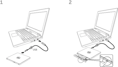 Vista 4 de Unidad de DVD externa USB compatible con Microsoft Windows 10 / Vista /7/8.1, Mac OS, Dell, Acer, ASUS, Apple, Samsung, Lenovo Laptop Notebook