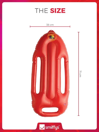 Vista 7 de Flotador salvavidas inflable Baywatch, talla única , Rojo