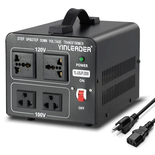 Vista 36 de 500W US al convertidor de voltaje de Japón 120V a 100V transformador reductor