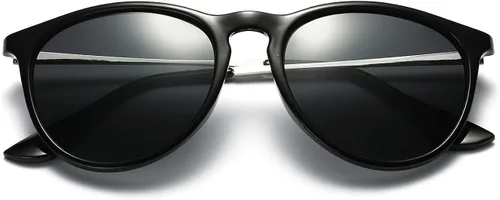 Vista 2 de Ziwanule Round Polarized Sunglasses for Women Men Retro Womens Sunglasses Uv Protection