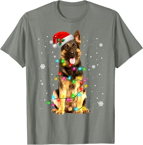 Vista 26 de Suéter de Navidad para perros de pastor alemán, suéter de Navidad para regalos de perros, Negro, S