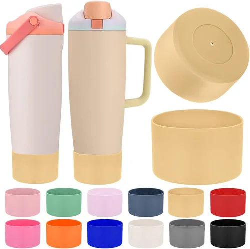 Vista 25 de Mity rain 2 piezas de botas protectoras de silicona para botellas y vasos FreeSip Sway de Owala de 30 oz y 40 oz - Accesorios para owala, mejora