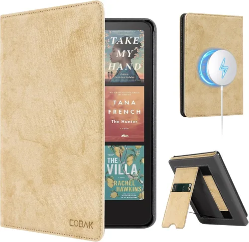 Vista 36 de CoBak Funda con soporte para Kindle Paperwhite - Funda de piel sintética duradera con función de apagado y encendido automático, ranura