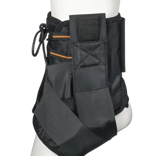 Vista 7 de Tobillera AS1 Pro con cordones, estabiliza el tobillo y brinda protección y soporte de esguinces. Ideal para usar en volleyball, rugby y basketball.
