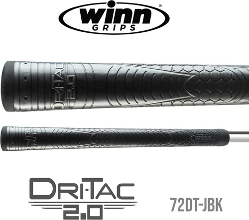 Vista 2 de Winn Golf Grips Dri-Tac 2.0 +1/8" - All Weather Non Slip Soft Cushioned Comfort, Shock Absorption & Durable Dry Polymer – Golf Club Handle