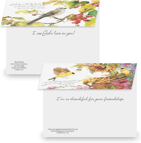 Vista 8 de Current Nature's Serenade Religious Thinking of You - Juego de tarjetas de felicitación de amistad, paquete económico de 20 tarjetas con sobres