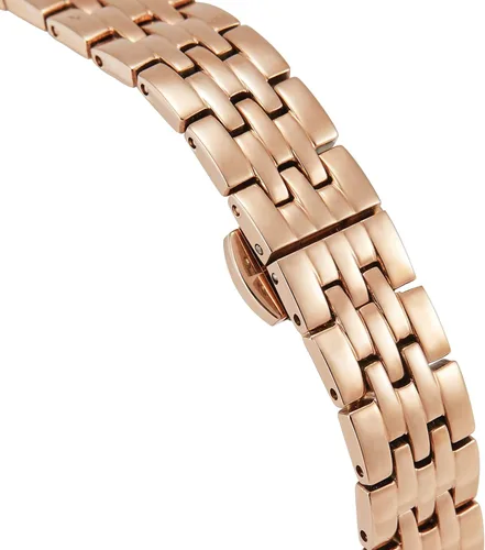 Vista 3 de VICTORIA HYDE Relojes para mujer, esfera de nácar verde, correa de cuero auténtico, caja rectangular clásica