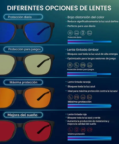 Vista 6 de ANYLUV Blue Light Glasses for Men, Lightweight Computer Gaming Glasses, Stylish Anti Eyestrain Blue Light Blocking Men