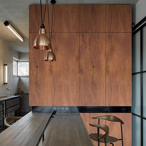 Vista 13 de Papel tapiz auto-adhesivo con diseño de madera de 17.71x236.2 pulgadas, papel de pared desprendible para el hogar, decorativo, sintético