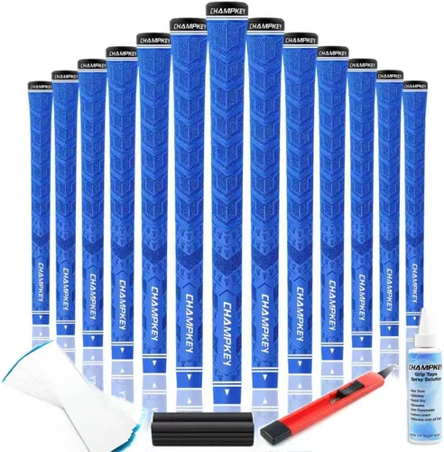 Vista 8 de CHAMPKEY Y-PRO Performance Rubber Golf Grips 13 Pack with All Repair Kits - All Weather Control Golf Club Grips - Excellent Traction and Control