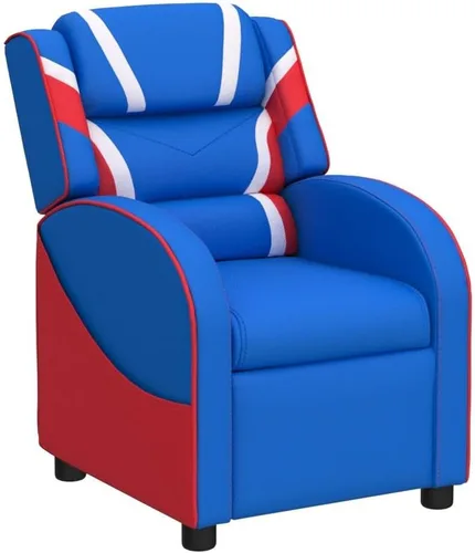 Vista 5 de Costzon Silla reclinable para niños, silla reclinable para juegos con reposapiés, reposacabezas, soporte lumbar y bolsillos laterales, silla