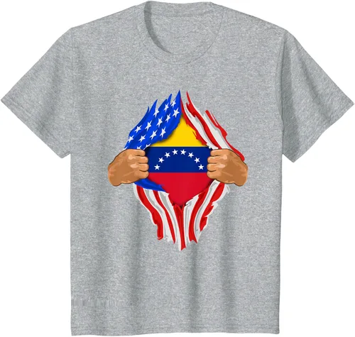 Vista 7 de Camiseta Venezuelan Blood Inside Me Regalo de la bandera de Venezuela, Blanco