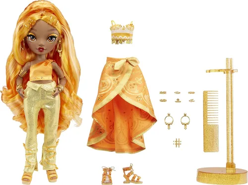 Vista 2 de Muñeca de moda Rainbow High - Meena Fleur (Oro Azafrán)