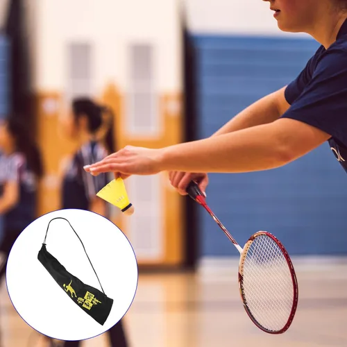 Vista 2 de M METERXITY Bolsa de raqueta de bádminton – Bolsa de tela de terciopelo con cordón, bolsa de almacenamiento para raqueta, para hombres, mujeres