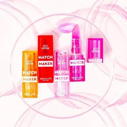 Vista 6 de Absolute New York Romantic Drive Color Adapting Jelly Lipstick MLMM06 Unidad romántica