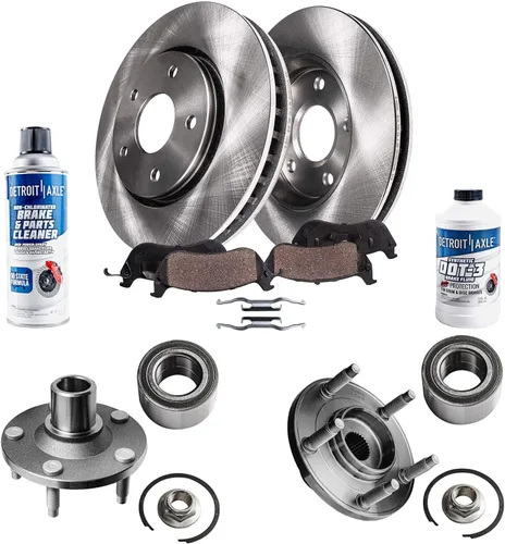 Vista 56 de Detroit Axle - Rotores de freno para Nissan NV2500 NV3500 NV1500 NV1500 2012-2021, repuesto de rotores de freno de disco: rotor delantero de 14.17