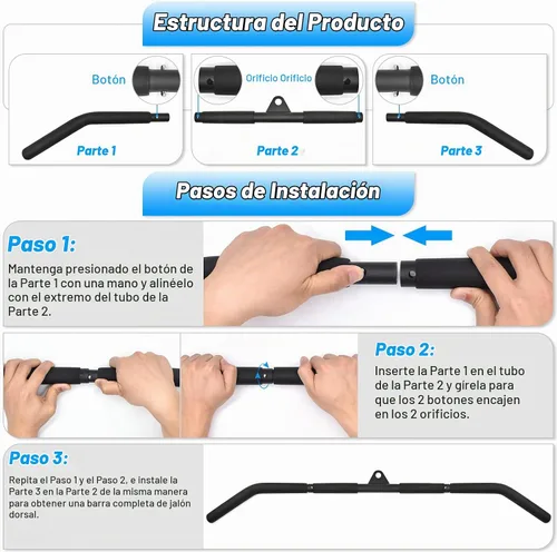 Vista 7 de Fitness Cable Pulley System, Gym LAT and Lift Pulldown Machine Attachments, Home Workouts Equipments for Biceps Triceps Shoulder Arm Curl Forearm