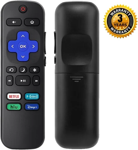 Vista 5 de 2 unidades de control remoto de repuesto compatibles con Roku TV, ajuste remoto universal para televisores inteligentes