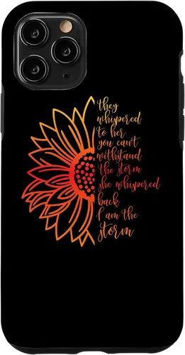 Vista 10 de Funda para iPhone 14 She Whispered I'm Strong Feminist Girl Woman Power Storm