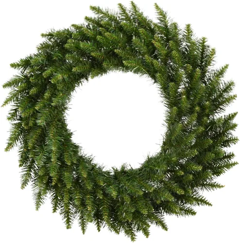 Vista 8 de Vickerman Corona de Navidad artificial Bellevue Alpine de 20 pulgadas con luces claras iluminadas esmeriladas, A861022