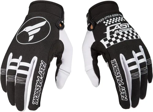Vista 8 de Guantes de motocicleta Fast Passion para hombres/mujeres - Guantes de bicicleta todoterreno y motocross con características antideslizantes