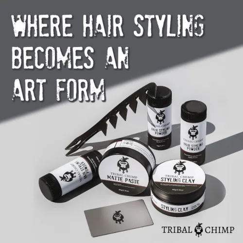 Vista 8 de Tribal Chimp Polvo para peinar el cabello, voluminizador de cabello invisible durante todo el día y polvo de textura para hombres y mujeres, polvo