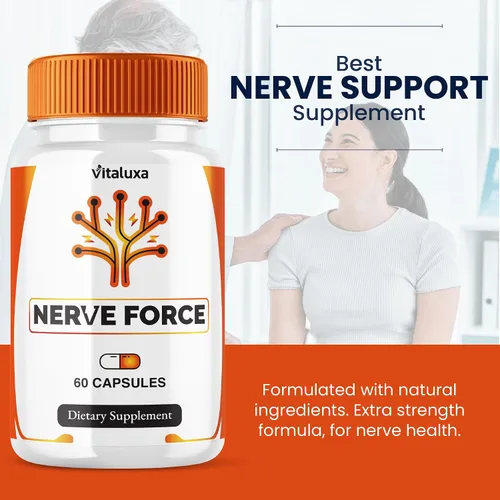 Vista 4 de Suplemento de neuropatía de fuerza nerviosa, cápsulas NerveForce para la salud cerebral, apoyo de memoria, fuerza máxima, fórmula de cápsula