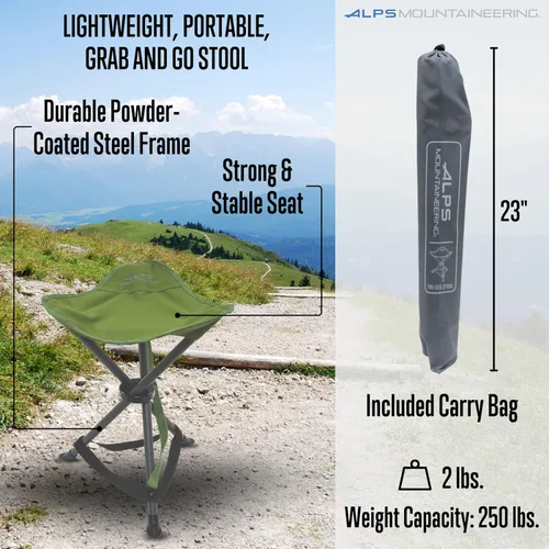 Vista 2 de ALPS Mountaineering Taburete Tri-Leg - Cactus
