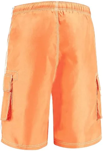 Vista 4 de MAGCOMSEN Traje de baño para hombre con forro de malla, 4 bolsillos, secado rápido, ropa de playa