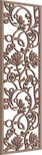 Vista 50 de Caspian Paneles de pared de madera con calado decorativo perforado, 9 3/8 pulgadas de ancho x 24 3/8 pulgadas de alto x 1/4 de alto, cereza