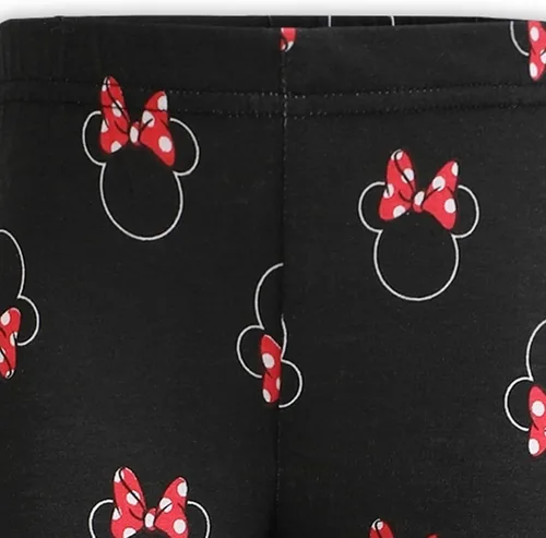 Vista 7 de Disney Minnie Mouse - Conjunto de suéter y pantalones de leggings para niñas pequeñas - grisrosa