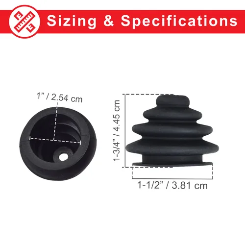Vista 3 de AlveyTech Joystick Rubber Boot fits PG Drives Controller VSI VR2 GC Remote Plus and Q-Logic - For Electric Power Chair Wheelchair Gaiter Skirt