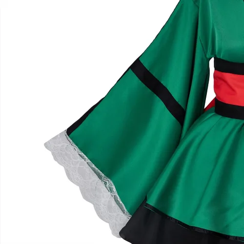 Vista 5 de WOSHOW Anime Hero Cosplay Costume Women Battle Lolita Kimono Dress Halloween Suit