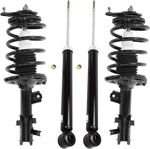 Vista 127 de Detroit Axle - Puntales y Amortiguadores para Chevy Traverse Buick Enclave GMC Acadia Saturn Outlook 2007-2012, 2 puntales delanteros con resorte