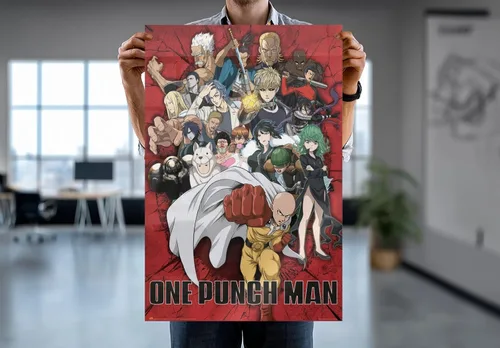Vista 7 de One Punch Man - Póster de la serie de televisión (The Heroes) (Tamaño: 24" x 36") (póster laminado)