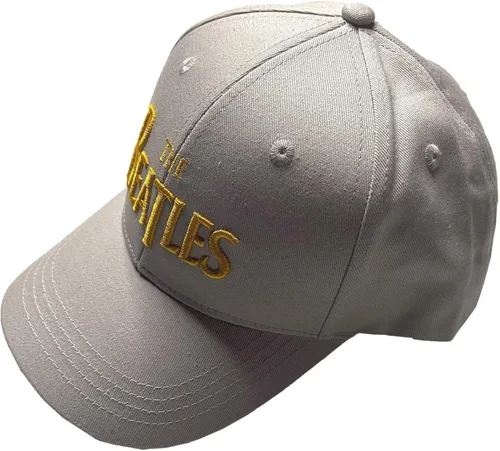 Vista 5 de The Beatles Gorra de béisbol White Drop T Band Logo Oficial Amarillo