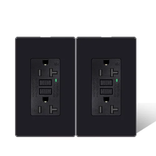 Vista 49 de Greencycle Toma GFCI de 15 amperios con puertos USB C y USB A, 1 unidad de toma eléctrica GFCI de prueba automática con USB, con indicador LED