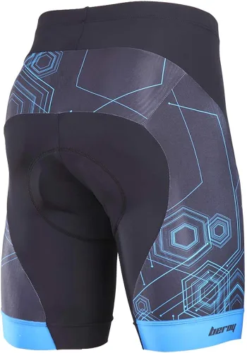 Vista 3 de beroy Pantalones de ciclismo cómodos para hombre, pantalones cortos de bicicleta acolchados 3D