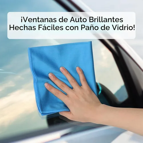 Vista 8 de HOMEXCEL - Paños de limpieza de vidrio, 6 unidades, toalla sin rayas para ventanas, 14 x 16 pulgadas Paño de limpieza de microfibra reutilizable