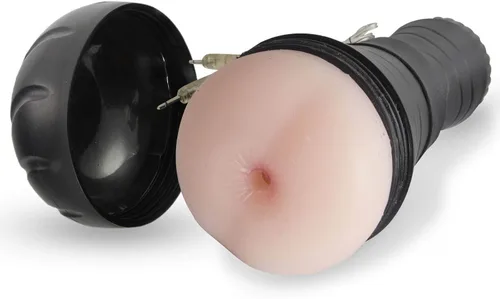 Vista 6 de LeLuv Masturbador masculino compacto de mano realista Anus textura en caja negra