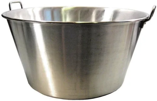 Vista 2 de Cazo Para Carnitas 16" Acero Inoxidable Acero Inoxidable Wok Comal Fry