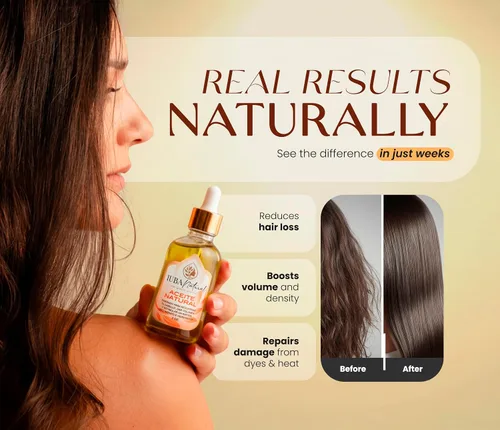 Vista 4 de IUBA NATURAL HAIR GROWTH AND CARE Aceite orgánico para el cuero cabelludo y el cabello - Aceite natural para el crecimiento y reparación del cabello