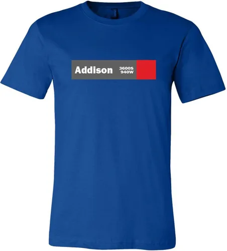 Vista 2 de Camiseta Wrigley Field Addison de línea roja
