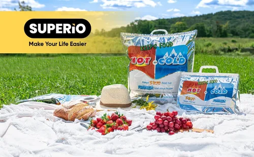Vista 13 de Superio Bolsas Aisladas Frías y Calientes para Entrega de Alimentos, Bolsas de Compras de Comestibles, Almacenamiento de Alimentos para Comida