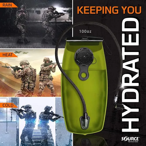 Vista 4 de Source Tactical Gear 3L Widepac Depósito de hidratación de bajo perfil