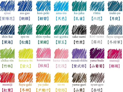 Vista 5 de Pilot pluma estilográfica tinta iroshizuku INK-50-SNK Shinkai