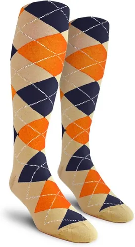 Vista 11 de Golf Knickers Calcetines Coloridos de Algodón Argyle hasta la Rodilla para Hombres, Mujeres y Jóvenes (AA-ZZ)