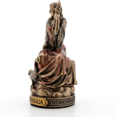 Vista 4 de Veronese Design Norse Gods - Figura en miniatura (Frigga, Bronce)