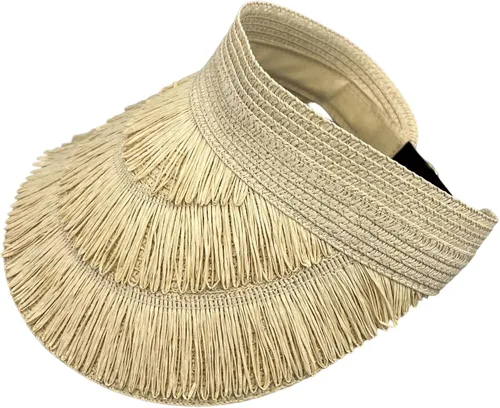 Vista 7 de Sombrero de paja con protección UV, visera de playa, sombrero de ala ancha, estampado de leopardo, enrollable, plegable para mujer