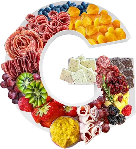 Vista 10 de Bandeja de cartón de 12 pulgadas con forma de cartón, para dulces de papel maché, embutidos de cumpleaños (S)